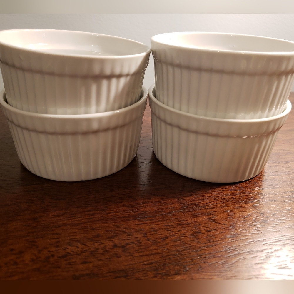 Oven Safe Ramekins Set of 4 White Cordon Bleu